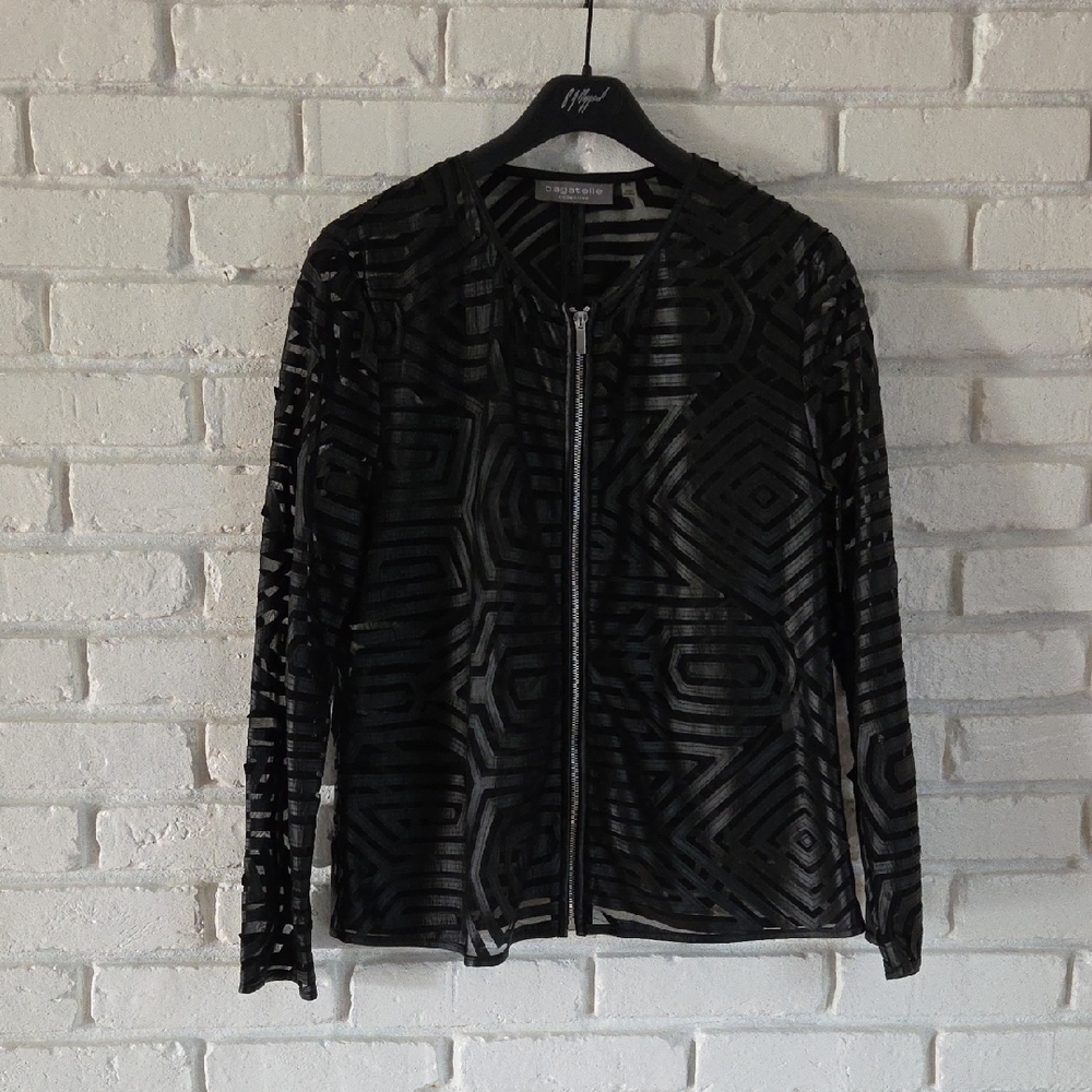 Bagatelle Black Textured Blazer